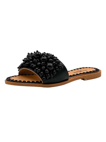 Malaika - Sandaler utsmyckade med stora pärlor