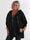 Abbelin - Plus size hættetrøje i blødt ruskindslook med guldmærke i siden