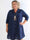 Alfreda - Plus size skjortekjole i bomuld med broderet mønster og pailletter