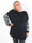 Alvas - Söt stickad tröja i plus size med fina ärmar i trendigt leopardmönster