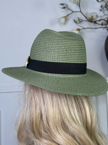 Amelia - Hatt med svart band och guldbi