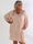 Amidala Check - Elegant ternet plus size tunikakjole i viskose