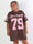 Andrea - Plus size t-shirtklänning i mjuk viskosblandning med basebollinspirerad design