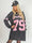 Andrea Long Sleeve – Plus size klänning i viskosblandning med basebollinspirerad design