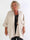 Annah Cardigan - Mjuk plus size kofta med tydliga sömmar och fickor