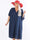 Astrid - Enkel plus size-klänning med v-ringning