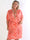 Reem Butterfly - Elastisk plus size kjole med sommerfugleprint og v-udskæring
