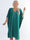Azmina Plain - Slät elastisk tunikaklänning i plus size med lös passform