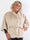 Barbara - Kort mjuk plus size faux fur kappa/jacka