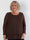 Candidas - Plus size blondetunika med chiffonlag