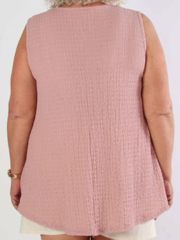 Carme - Söt plus size tunika i viskosblandning och lös passform