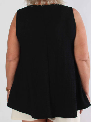 Carme - Söt plus size tunika i viskosblandning och lös passform