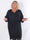Caro - Mjuk plus size-klänning i bomull med huva