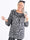 Chili Leo - Plus size-tunika i leopardmönster med volang i halsringningen