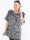 Chili Leo Sleeveless - Plus size-tunika i leopardmönster med volang i halsringningen