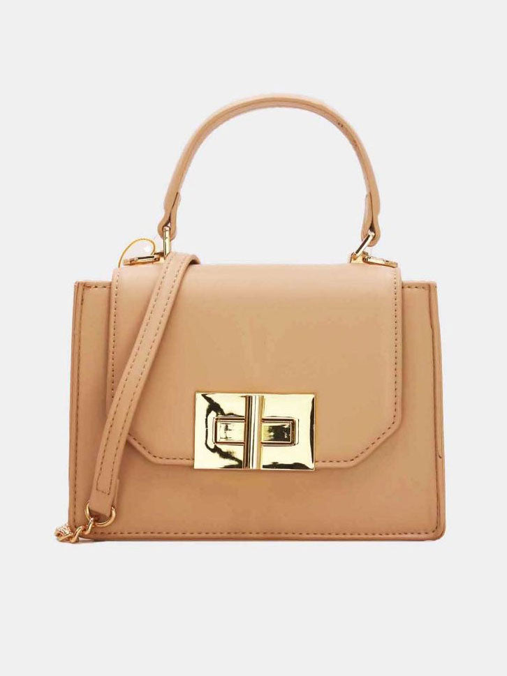 Clara - Liten handväska med guldspänne