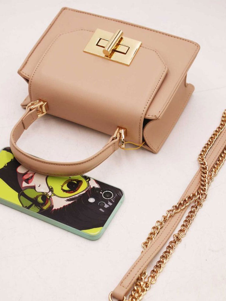 Clara - Liten handväska med guldspänne