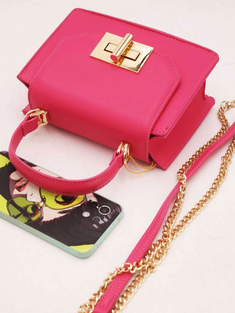 Clara - Liten handväska med guldspänne