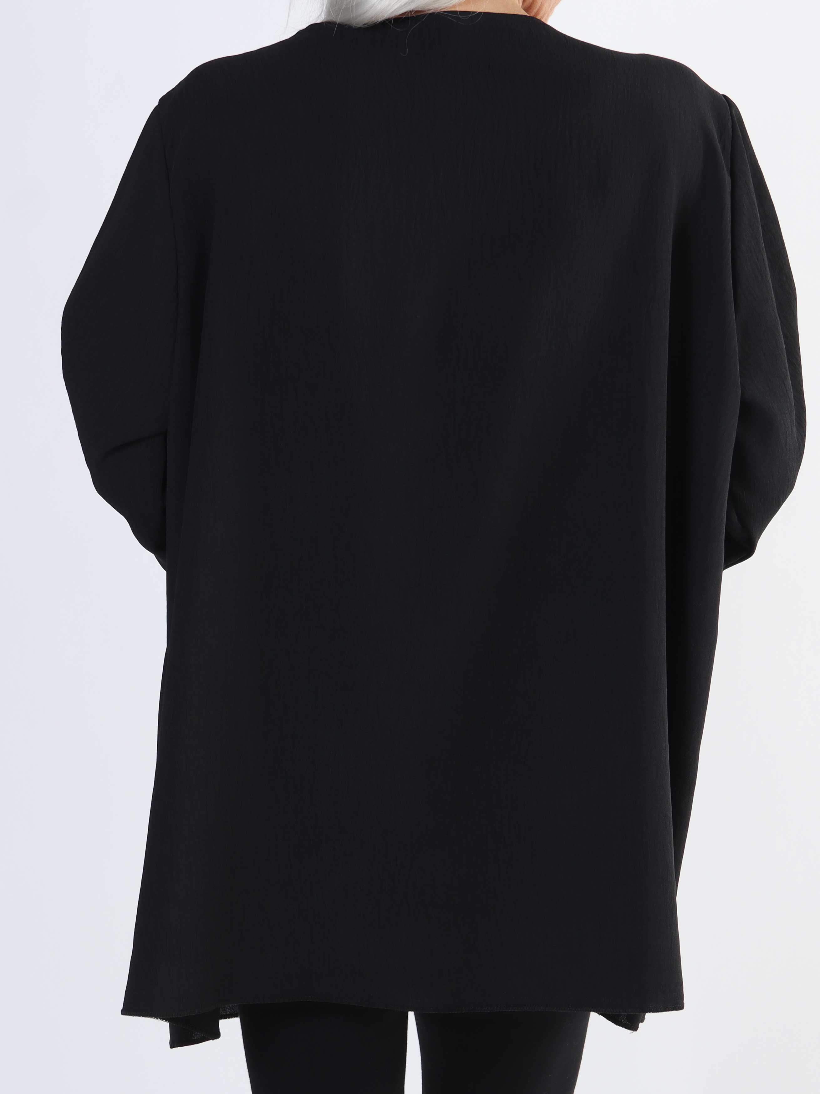 Claudia - Vanlig tunika med dragkedja i stora storlekar - Beige