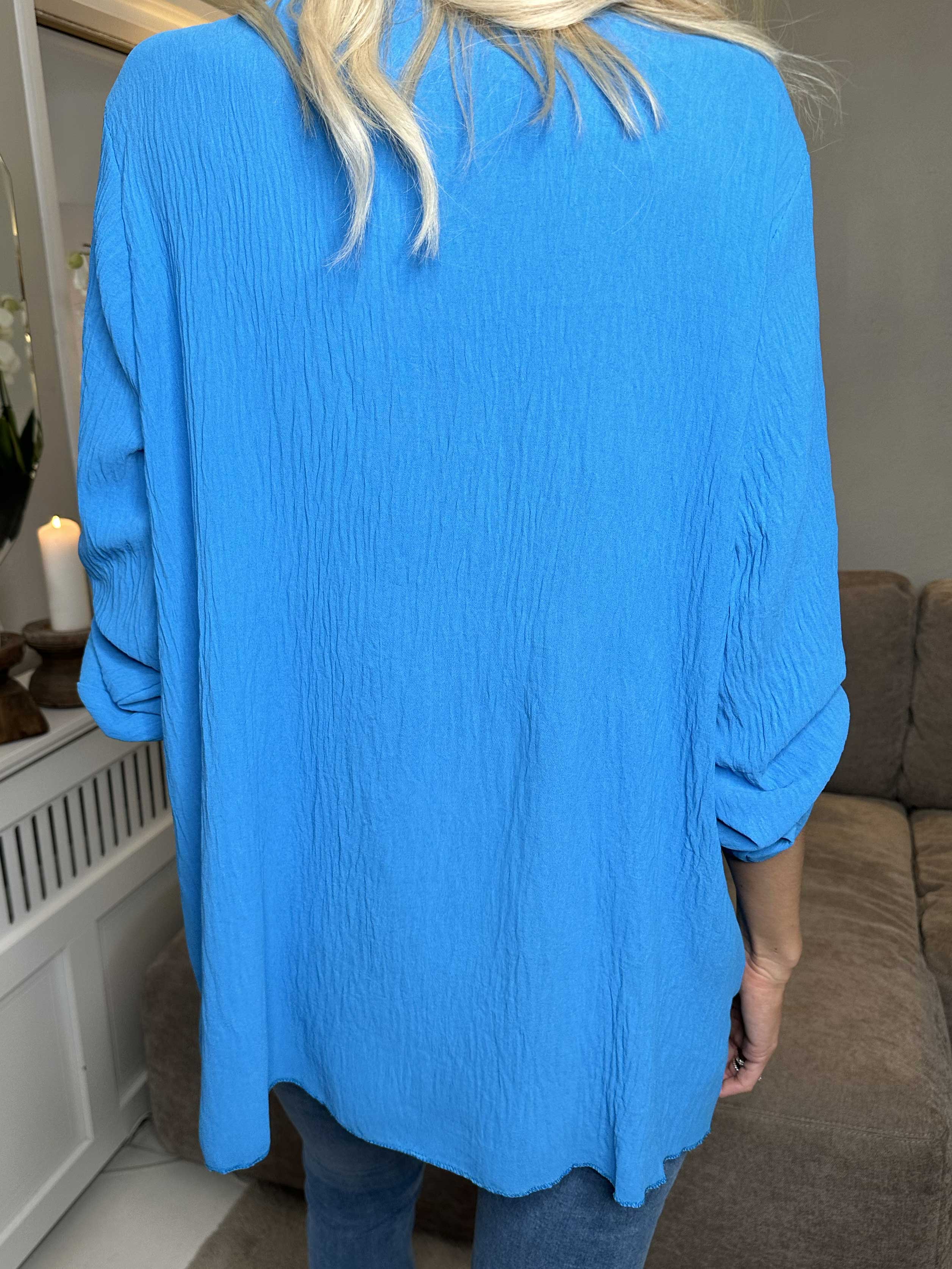 Claudia - Tunika i enfärgat med dragkedja - Green