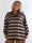 Cressida - Plus size stribet bluse med skjortekrave