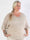 Deisy - Söt plus size-tunika i stickat spetsmönster