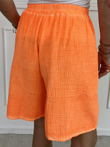 Delia - Bløde oversized shorts i bomuld