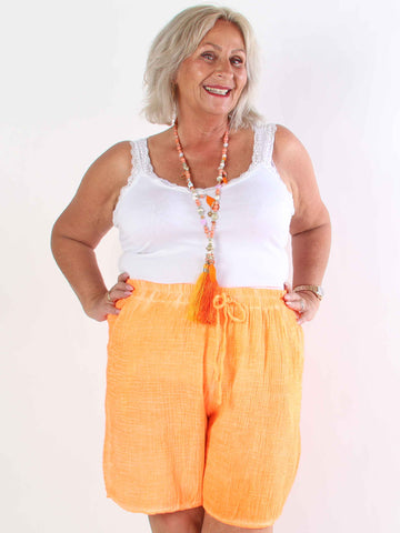 Delia - Mjuka plus size shorts i bomull