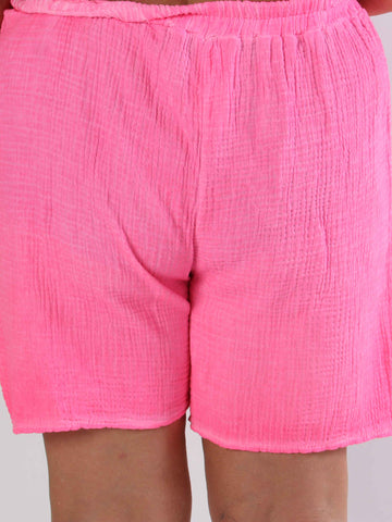 Delia - Mjuka plus size shorts i bomull