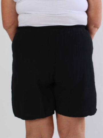 Delia - Mjuka plus size shorts i bomull