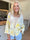 Diana - Hæklet bomulds cardigan med sommermotiver