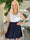 Diddi - Plisseret shorts med elastikkant i livet