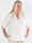 Ebba Gold Shirt - Elastisk plus size blus med guld prickar