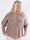 Ebba Gold Shirt - Elastisk plus size blus med guld prickar