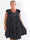 Elinora - Feminin plus size kjole i blød viskose med fine prikker og elegante flæseærmer