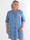 Emerson - Plus size skjortekjole i bomuld med broderet mønster og pailletter