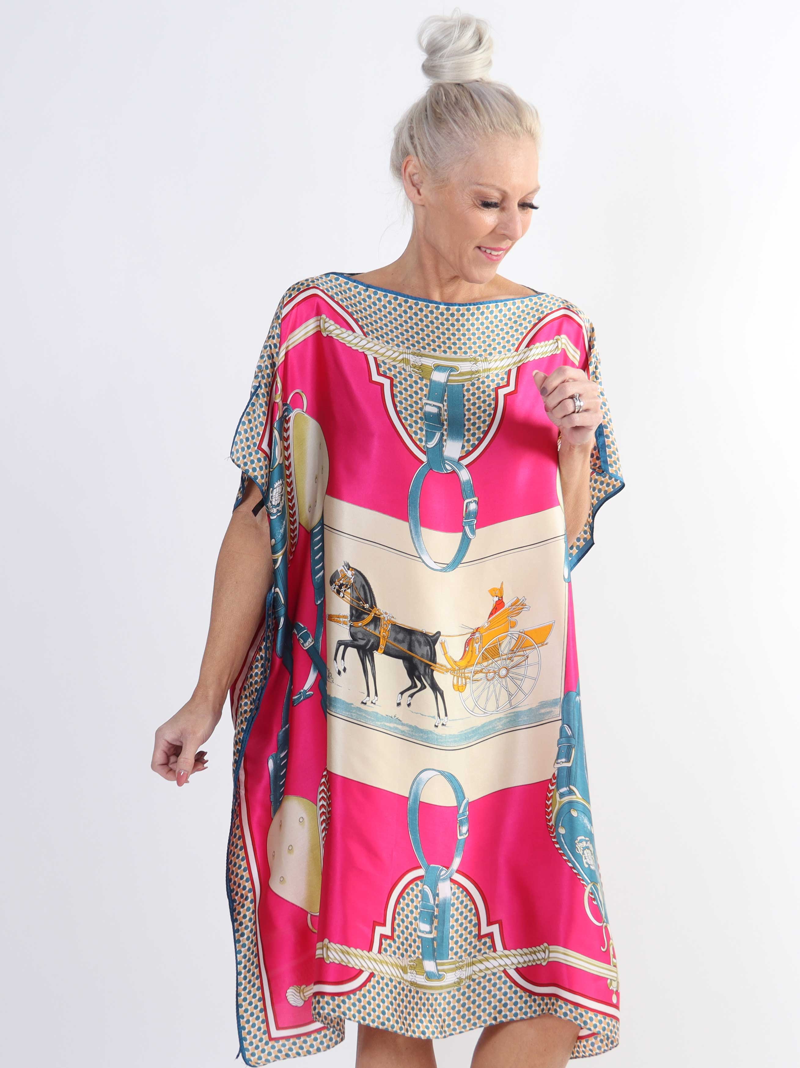 Emily - Lätt och luftig plus size-tunika i viskos och siden - Beige