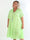 Evey - Plus size skjortekjole i a-form og transparent blonde