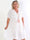 Evey - Plus size skjortekjole i a-form og transparent blonde