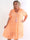 Evey - Plus size skjortekjole i a-form og transparent blonde