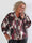 Feliciti Batik - Flerfärgad plus size skjorta med fladdermusärmar