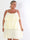 Feliz - Plus size sommerkjole i viskose med flettede stropper og flæser