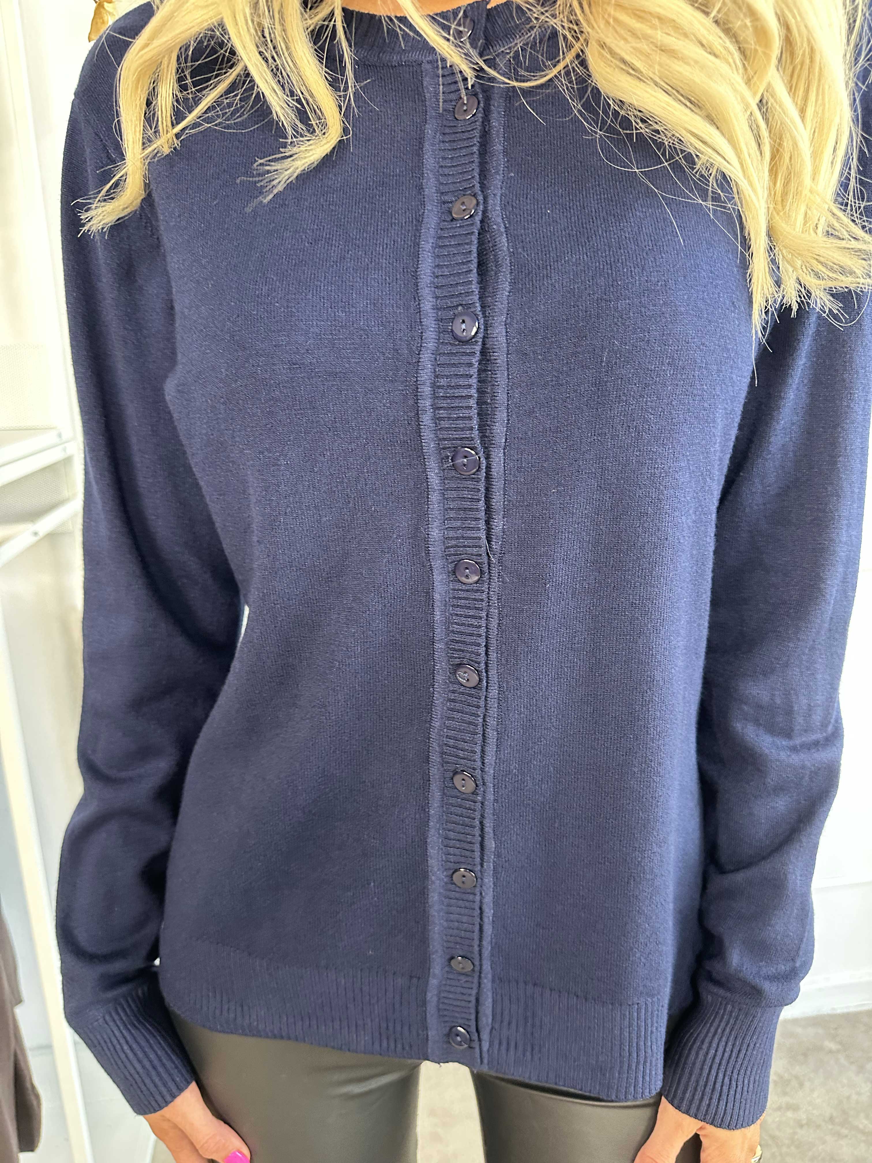 Fidan - Stickad cardigan i mjuk viskos och bomull