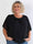 Frazzine Shirt - Plus size tunika i løs pasform med blondekant ved ærmerne