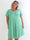 Gracia - Kort plus size t-shirt kjole i viskose med A-facon