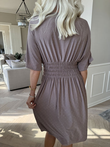 Pams Crystal Short - Kort elastisk klänning med strass