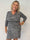 Kata Sequin - Paljettklänning i plus size med snygg omlottlook, stretch och fina glittertrådar