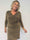 Kata - Glittrande klänning i plus size med omlottlook, massor av stretch och fina glittertrådar
