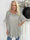 Mintu Stripe - Mjuk t-shirt med vogue stående med glittrande similisten