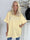 Mintu Stripe - Mjuk t-shirt med vogue stående med glittrande similisten